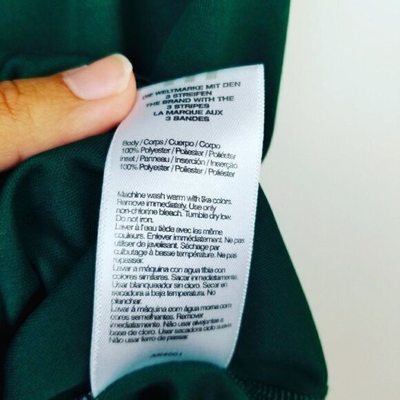 Adidas Sleeveless Racerback Top. Green L#05 - Picture 3 of 8